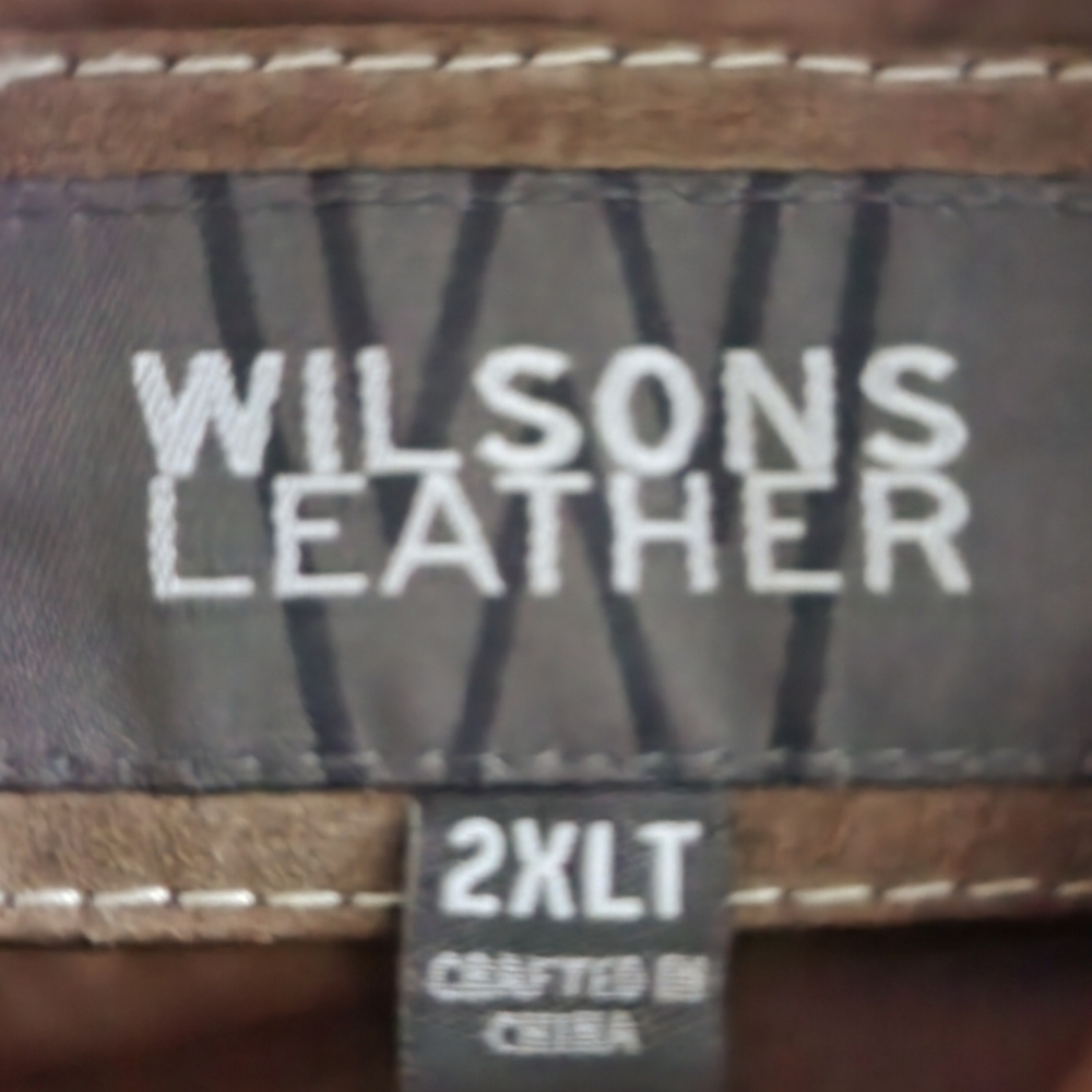 NWOT Wilson's Leather/Suede Jacket, 2XLT in a Beautiful Carmel color.